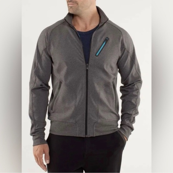 Lululemon Trainer Jacket Heathered Soot men’s size M - Picture 1 of 8